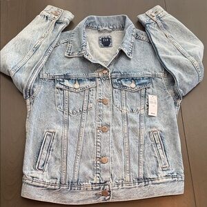 GAP Light Blue Denim Jacket Kids Large 10 New